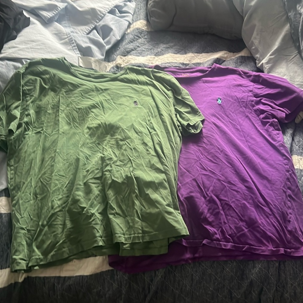 2 Polo Ralph Lauren tee shirts size Large GUC